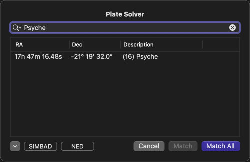 Plate Solving