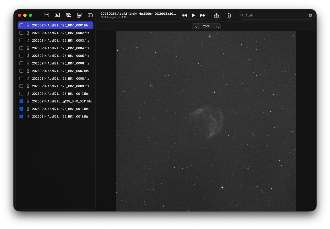Blink Images window